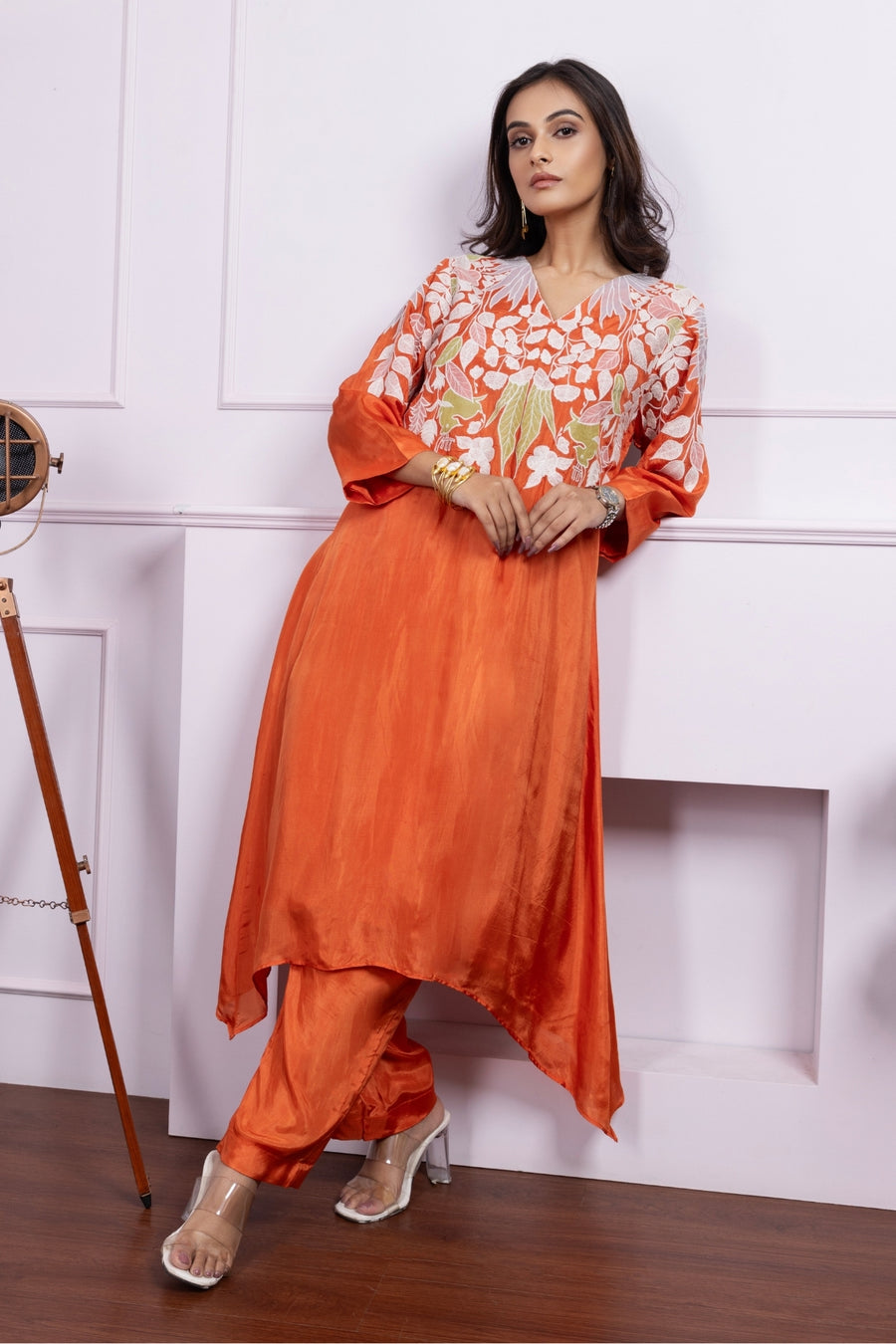 Crimson Cut Kurta Set