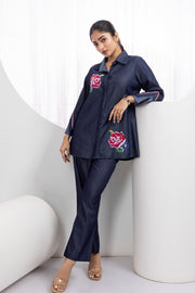 Stripe Rose Denim
Dress