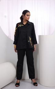 Denim Giraffe  Co-Ord Set Black