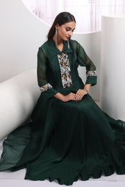 Eira Midnight Bloom Jacket Gown