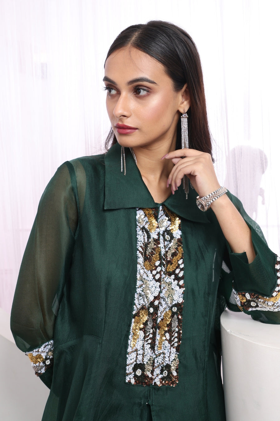 Eira Midnight Bloom Jacket Gown