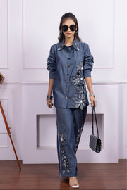 Floral Denim Muse Co-Ord set