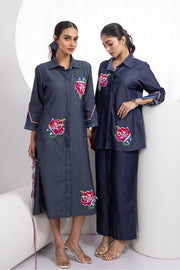 Stripe Rose Denim
Dress