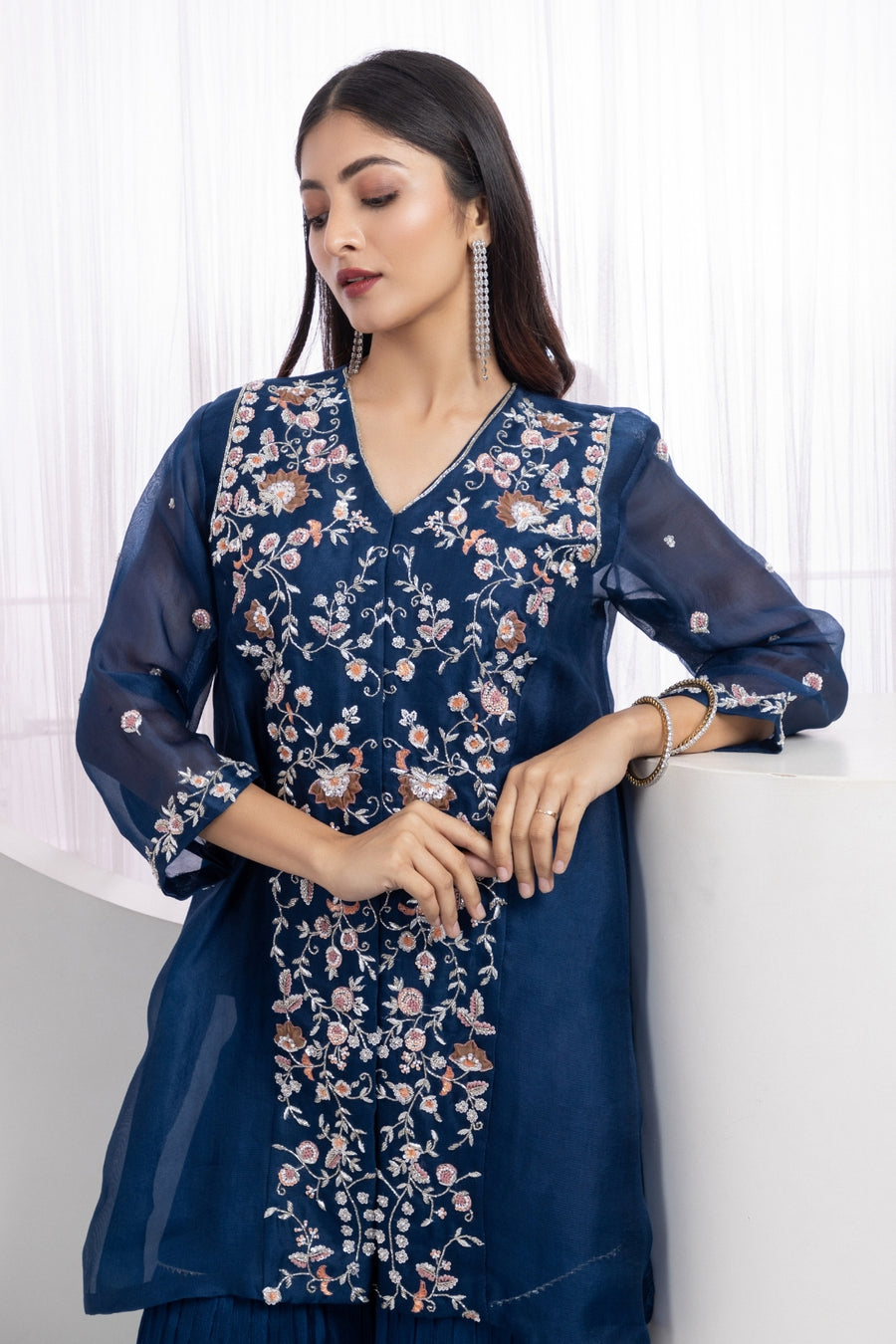 Nazakat Peplum  Sharara Set