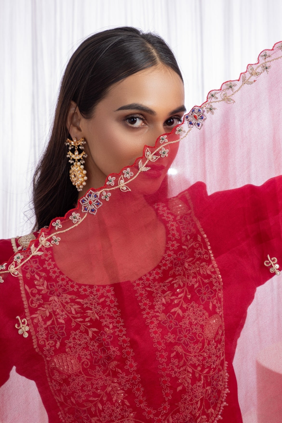 Regal Rouge Zardozi Kurta Sharara Set