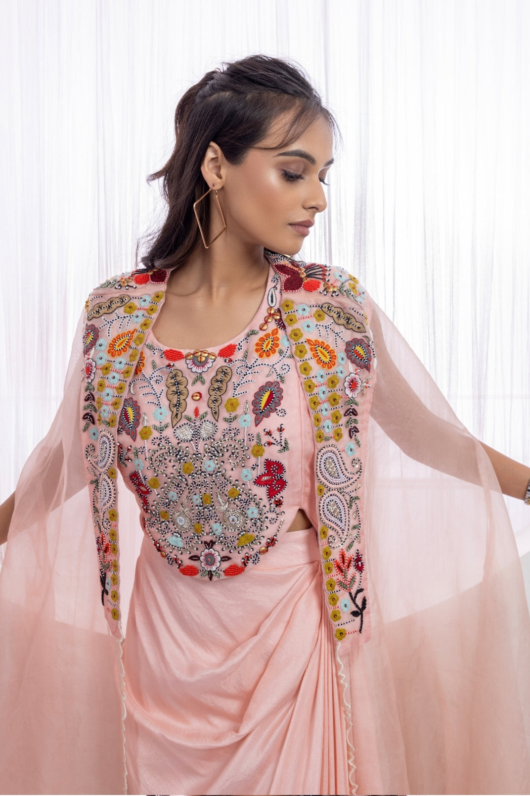 Blush Bloom Drape Set