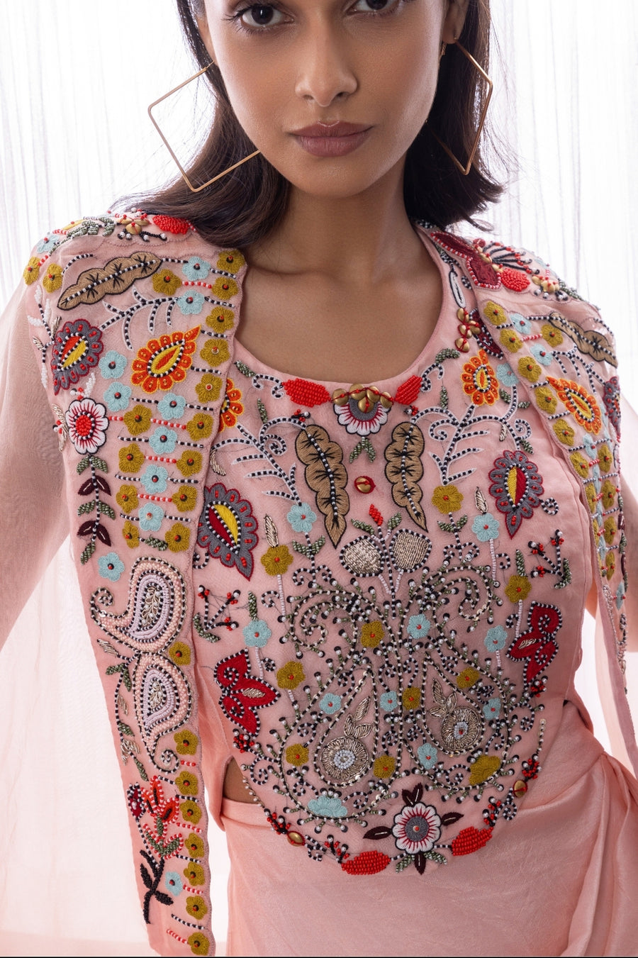 Blush Bloom Drape Set