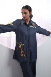 Denim Giraffe  Co-Ord Set