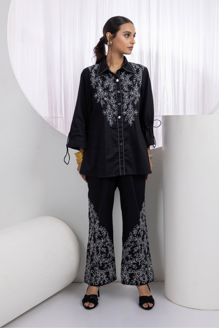 Noir Bloom Co-ord Set