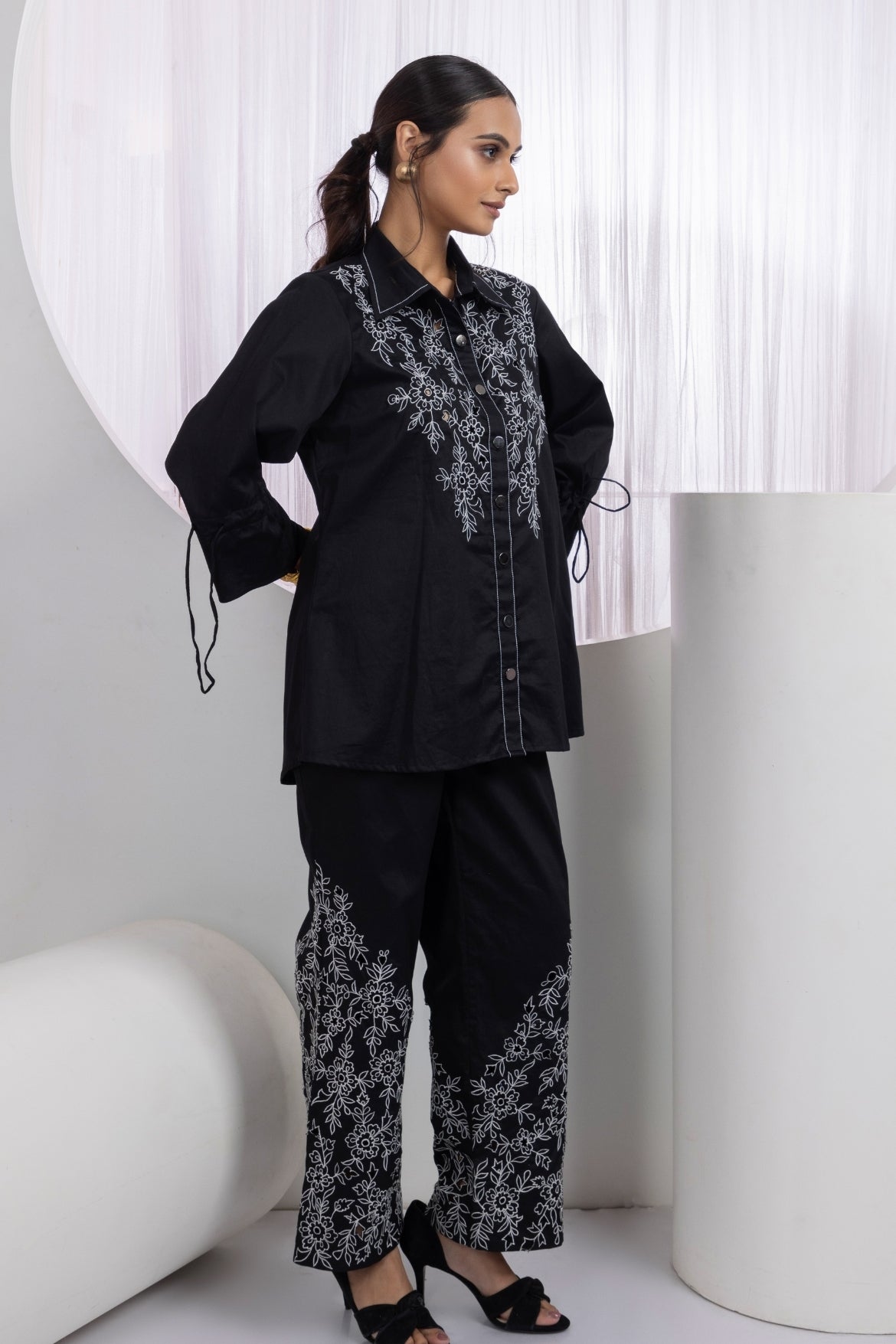 Noir Bloom Co-ord Set