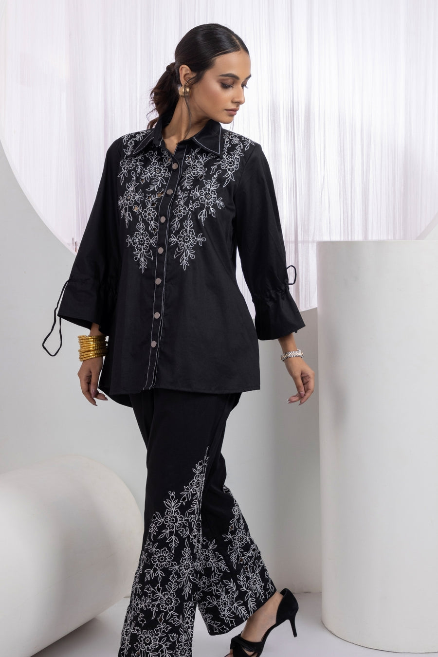 Noir Bloom Co-ord Set