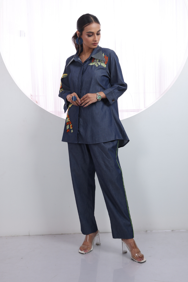 Denim Giraffe  Co-Ord Set