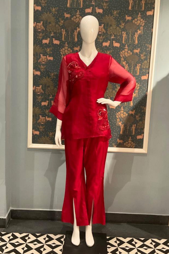 Ruby Bloom Organza Ensemle