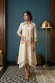 Celeste Ivory Artisan Dress