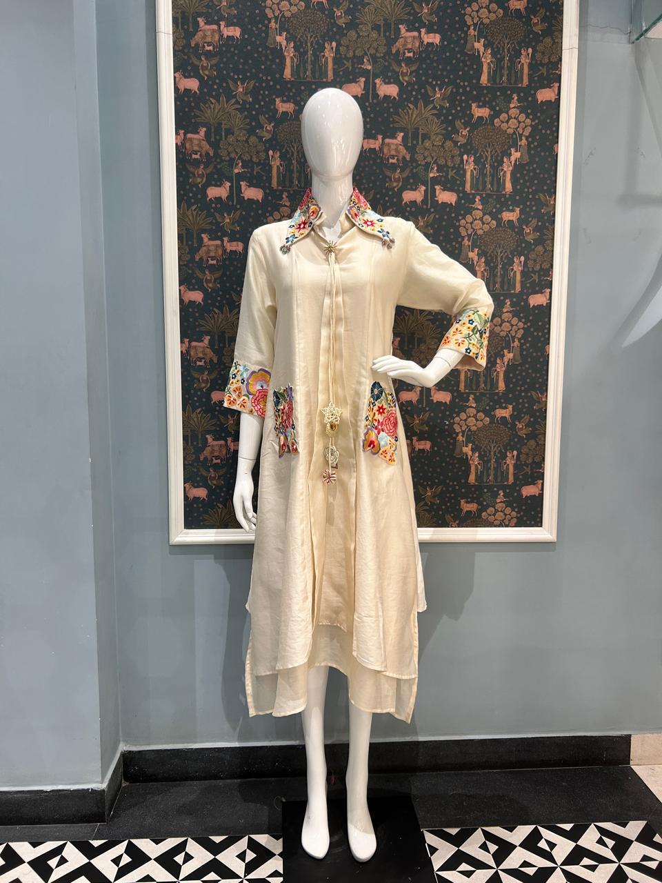 Celeste Ivory Artisan Dress