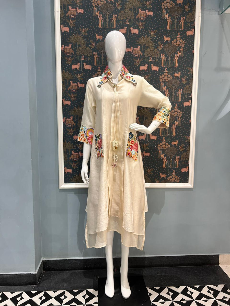 Celeste Ivory Artisan Dress