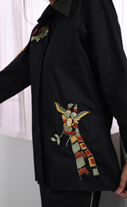 Denim Giraffe  Co-Ord Set Black