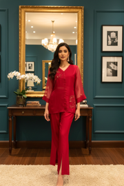 Ruby Bloom Organza Ensemle