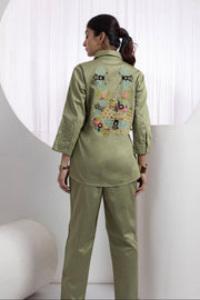 Pista Green Bees Co-Ord Set