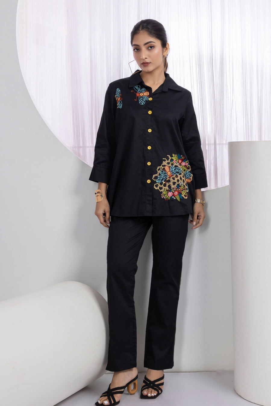 Pista Green Bees Co-Ord Set