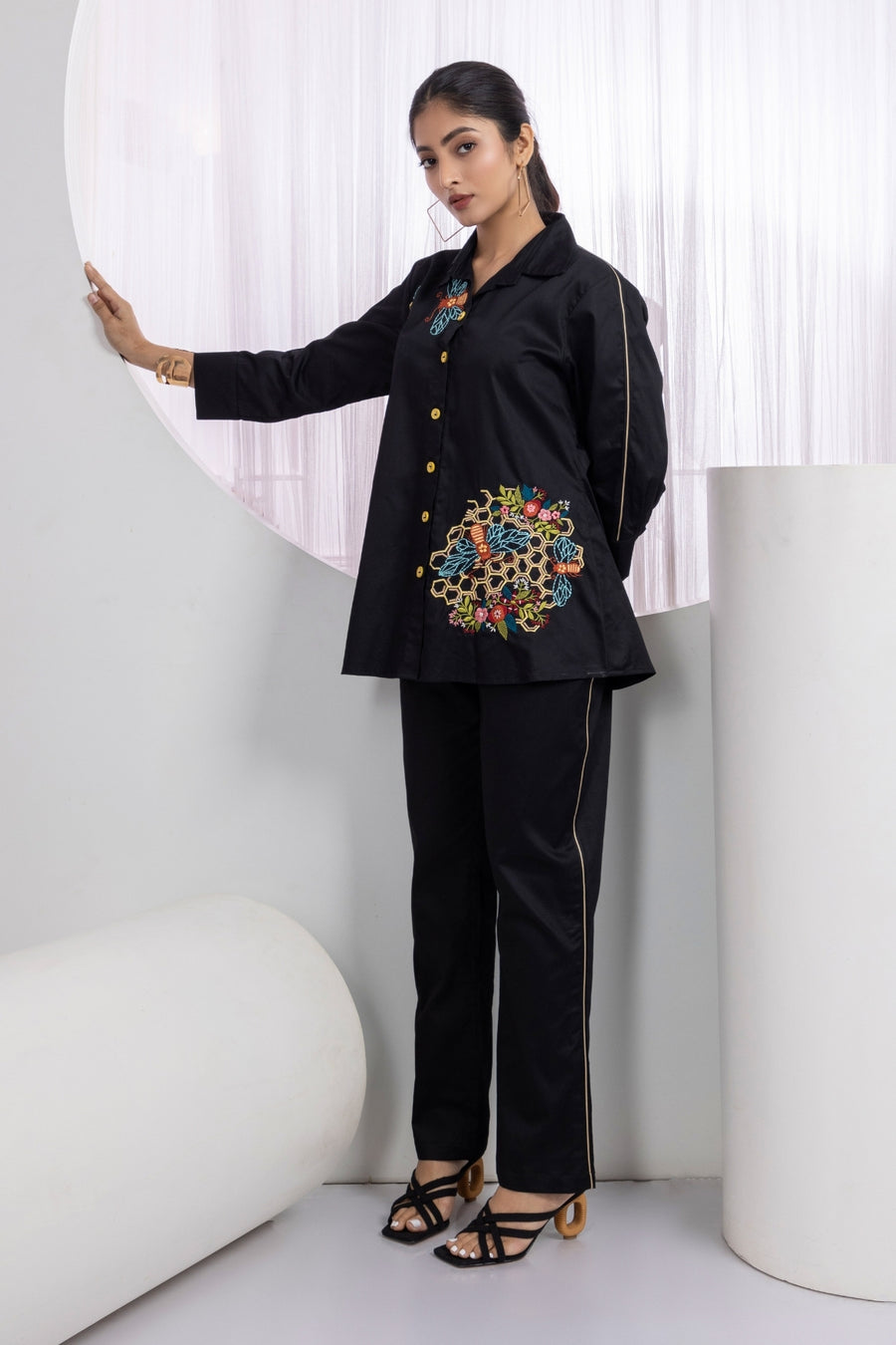 Pista Green Bees Co-Ord Set
