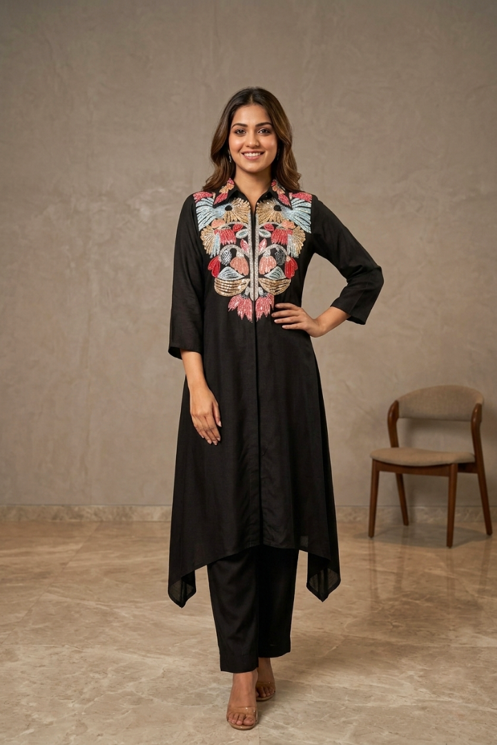 Floral Sunshine Kurta Set With Pants