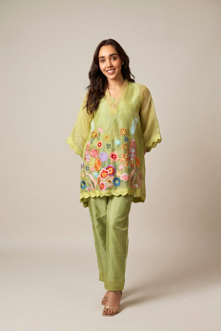 Aurora Co-Ord Set in Mint Green