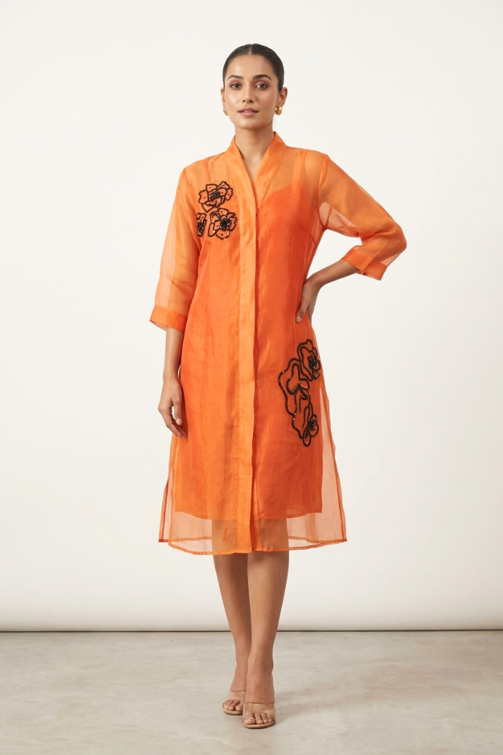 Rusty Organza Dress